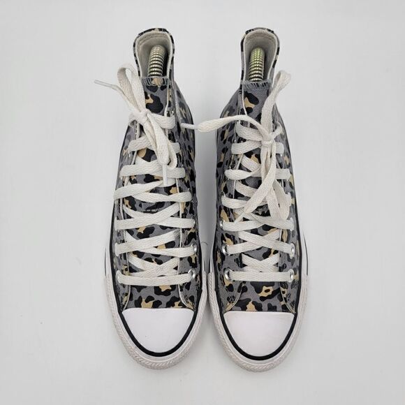 Converse Chuck Taylor Leopard Print Shoes Hi Top Shoes Sneakers 568200F size 6 - Picture 4 of 12